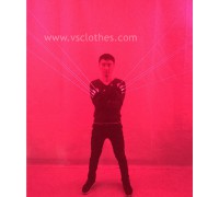 2 in 1 Multi-line Red DJ laser light gloves for show